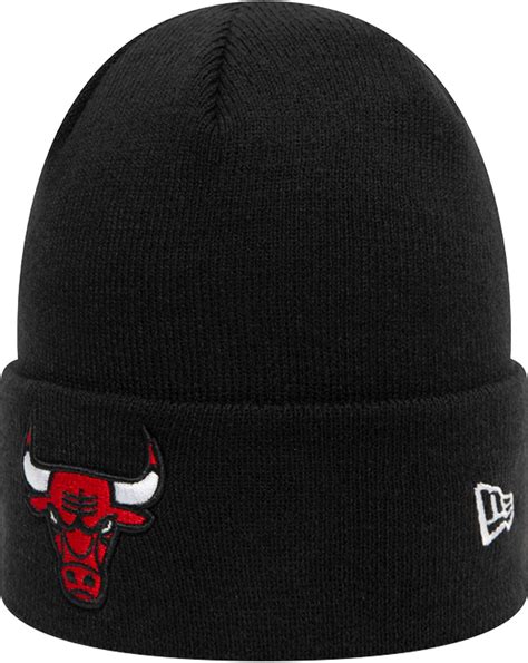 New Era Bonnet Nba Essential Knit Cuff Chicago Bulls Czarny Czerwony