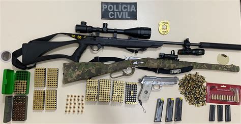 Polícia Civil Apreende Armas De Fogo Munições E Cumpre Mandado De