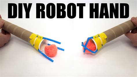 Make A Robotic Hand With Straws Science Project YouTube