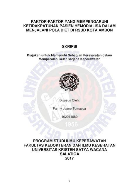 PDF FAKTOR FAKTOR YANG MEMPENGARUHI KETIDAKPATUHAN PASIEN