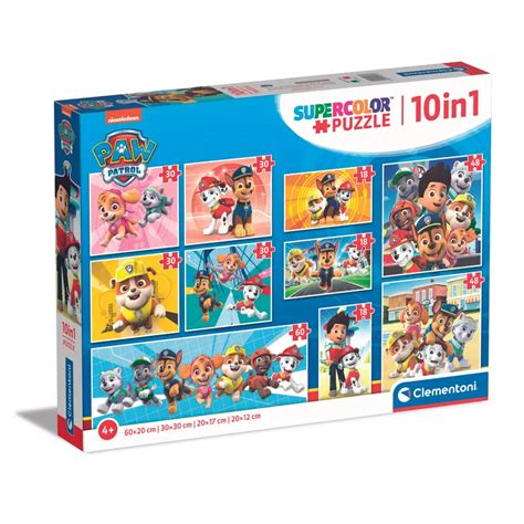 Clementoni PAW Patrol 10 In 1 Puzzelset 18 30 48 60 Stukjes