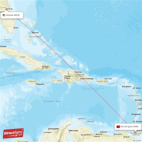 Direct Flights From Orlando To Port Of Spain MCO To POS Non Stop