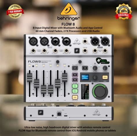 Behringer Flow Input Digital Mixer And Usb Audio Interface Lazada