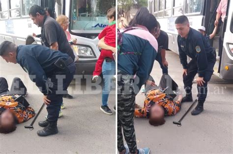 Terror y desesperación colectivero chocó a una mujer mayor en pleno