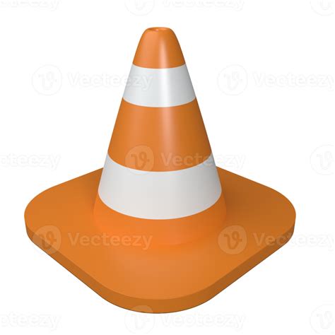 Traffic Cone D Illustration Rendering Png