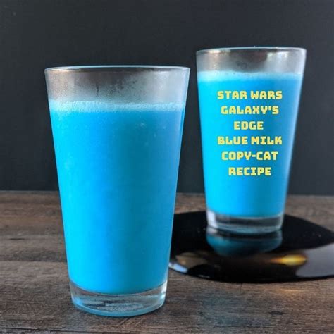 Star Wars Galaxys Edge Blue Milk Recipe Unofficial Taste Tester