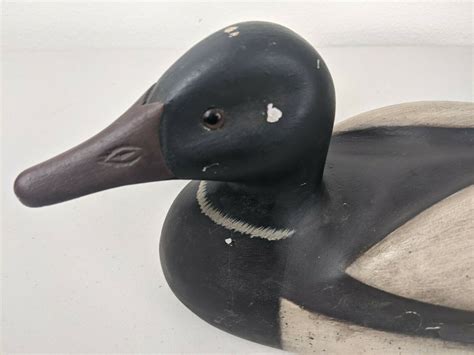 Duck DECOY Hand Carved Painted By James Haddon Very Good Condition