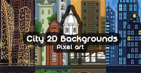 2D Pixel Art City