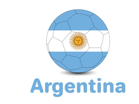 Football Illustration with Argentina Flag by Anayatul Islam Nayeem on Dribbble