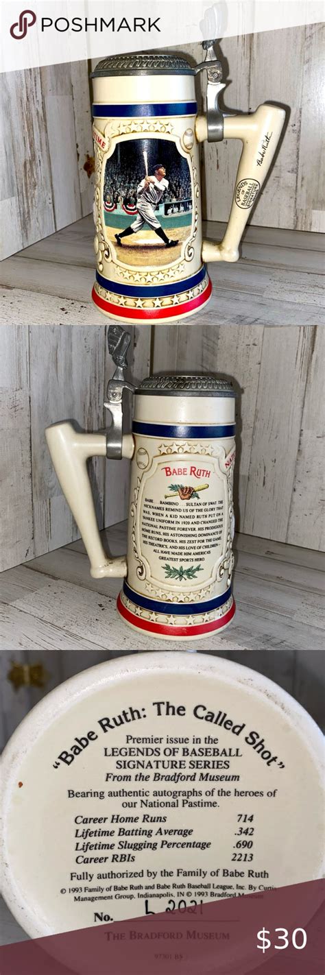 Bradford Museum Babe Ruth The Called Shot Vintage Tankard From