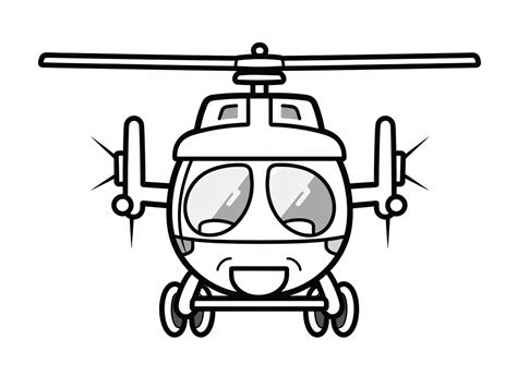 Cool Chopper Drawing - Coloring Page