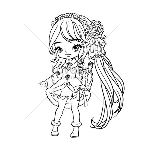 Cartoon Doodle Kawaii Anime Coloring Page Cute Illustration Clip