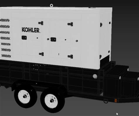 Artstation Kohler Industrial Diesel Generators Double 3d Model Resources