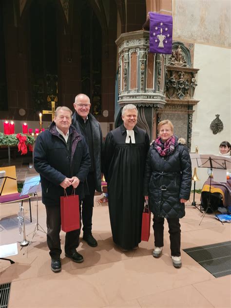 Ehrungen beim Ev Bläserchor Ev Kirchengemeinde Neckarsteinach