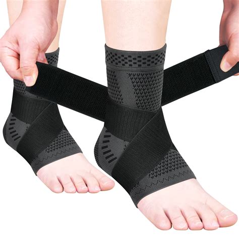 Jiufentian Ankle Brace For Women An Men Adjustable Compression Sleeve