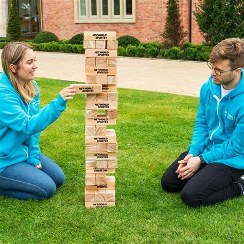 Giant Jenga Outdoor Garden Jenga Game Net World Sports