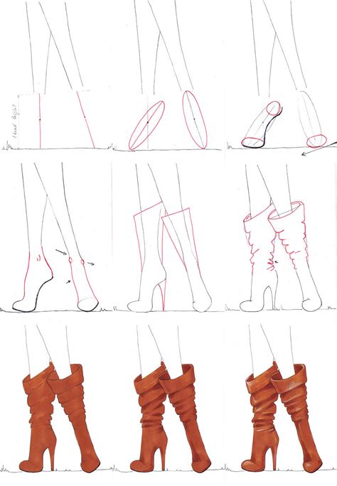 How To Draw Shoes From The Front Step By Step Howto Draw