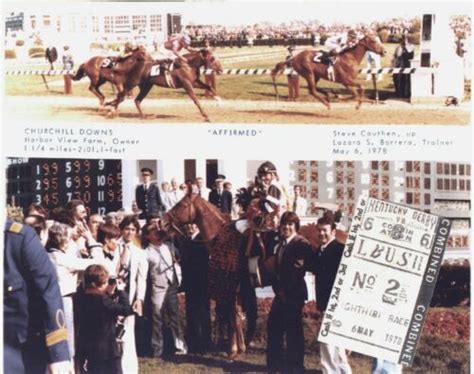 1978 Affirmed Kentucky Derby Finish Line And Winners Circle 10 X 8