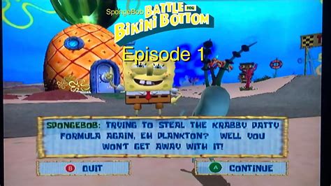 SpongeBob Battle For Bikini Bottom Episode 1 YouTube