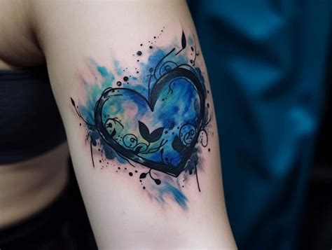 Blue Heart Tattoo Meaning & Symbolism (Passion)