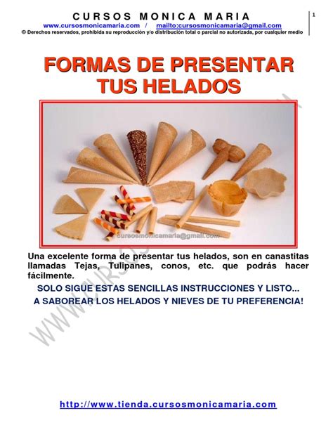 PDF 05 FORMAS DE PRESENTAR TUS HELADOS Pdf DOKUMEN TIPS