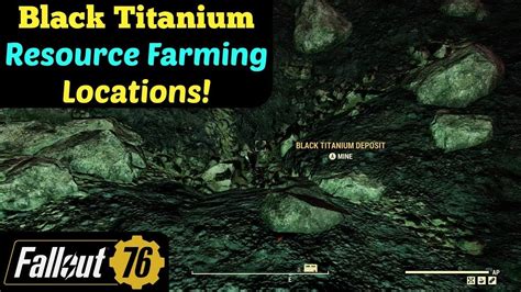 Fallout 76 Black Titanium Resource Farming Locations YouTube