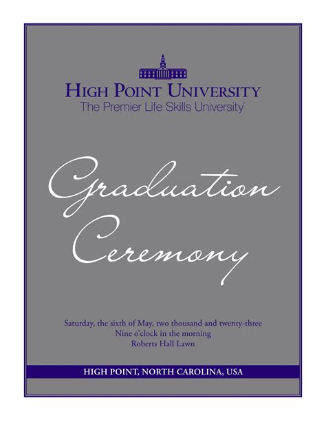 Commencement Program 2023 By High Point University Issuu