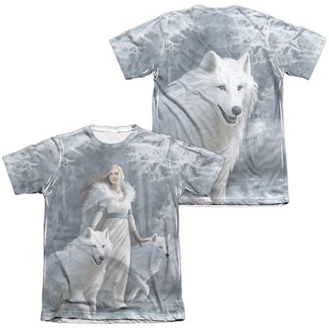 Anne Stokes Winter Guardians Front Back Print Short Sleeve Shirt