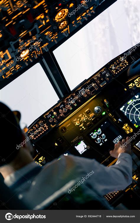 Pilot Cockpit Controls Plane Flight Turbulence Flight Simulator