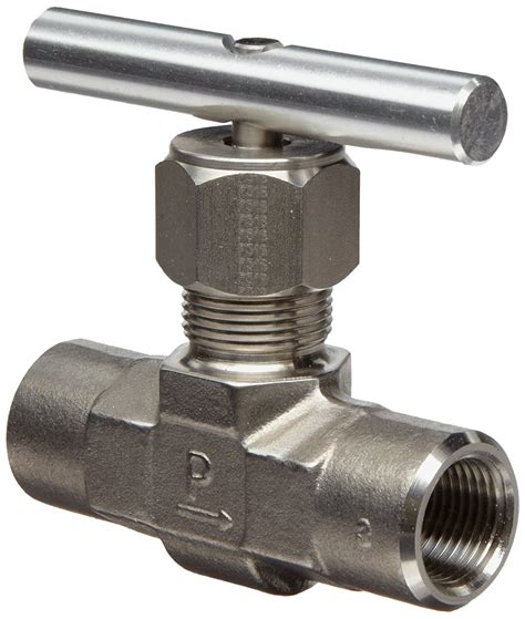 Parker V Series Stainless Steel 316 Needle Valve Inline Hand Wheel Needle Stem 18 Npt