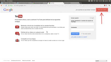 Como Crear Una Cuenta En Youtube Como Iniciar Sesion En