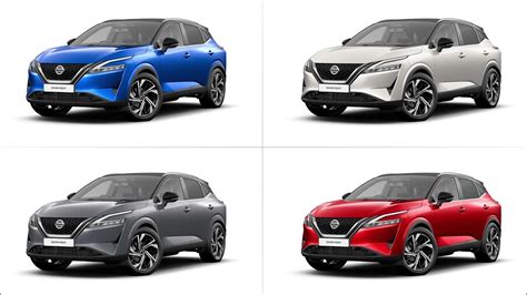 New 2022 Nissan Qashqai Colours Detailed Comparison Youtube