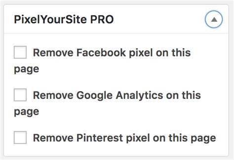 Remove The Pixel From Pages PixelYourSite