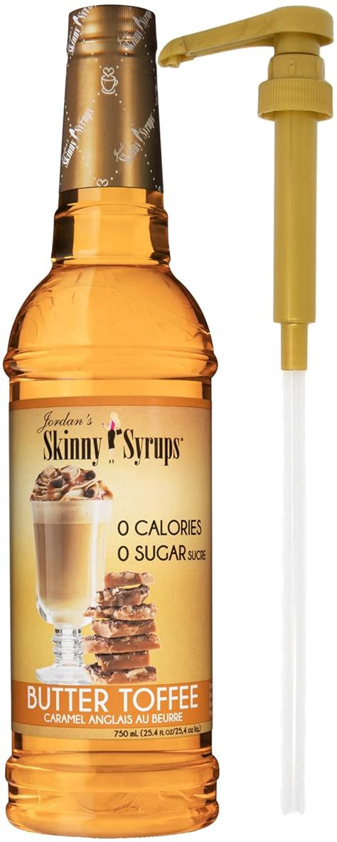 Buy Jordans Skinny Syrups Sugar Free Butter Toffee Coffee Syrup 750 Ml Bottle With By The Cup