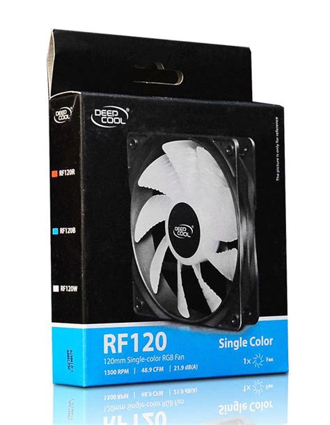 COOLER FAN DEEPCOOL RF120 120MM DP FLED RF120 WH Evolutek Informática