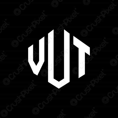 VUT letter logo design with polygon shape. VUT polygon and - stock ...