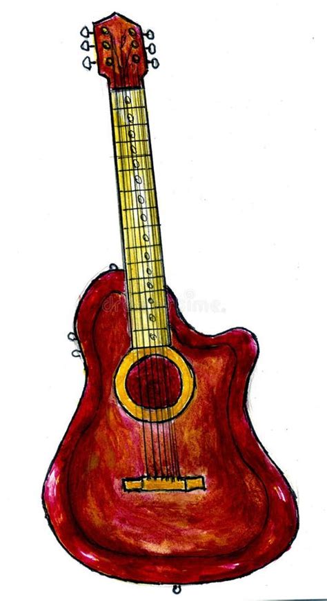 Acoustic Guitar Sketch Stock Illustrations – 3,519 Acoustic Guitar ...