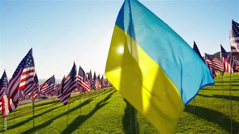 National Ukrainian Flag Visualizing Independence Financial Economy