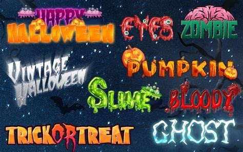 Free Halloween Text Styles Free Psd Templates