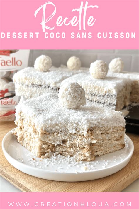 Dessert Coco Sans Cuisson Recette Turc