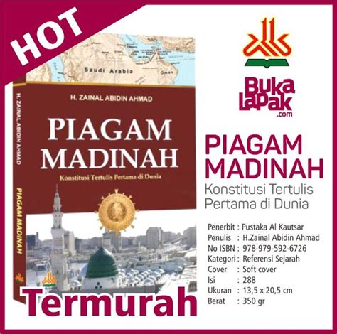 Jual Buku Piagam Madinah Konstitusi Tertulis Pertama Di Dunia Di