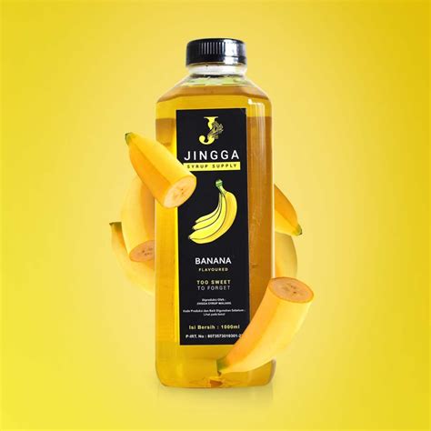 Jual JINGGA Banana Syrup 1000ml Sirup Pisang Untuk Kopi Kemasan 1 L