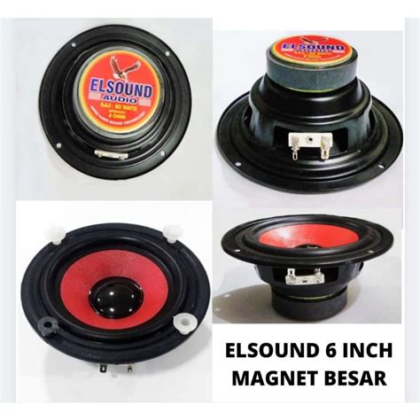 Jual SPEAKER ELSOUND 6INCH 150WATT MB MAGNET BESAR SPEAKER WOOFER