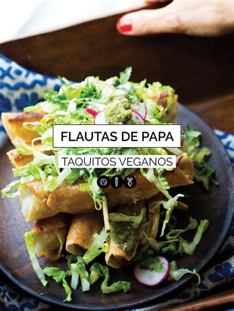 FLAUTAS DE PAPA TAQUITOS VEGANOS Piloncillo Vainilla