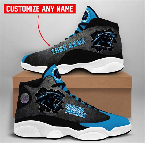 Carolina Panthers Football Nfl Air Jordan 13 Sneakers Shoes Etsy