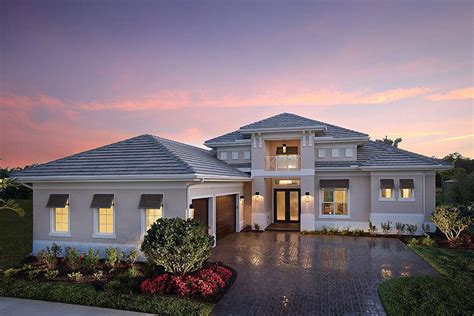 Florida House Plan With Tray Ceilings And Great Outdoor Living