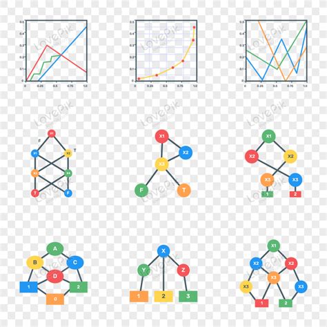 Pack De Iconos Planos De Diagramas Modernos Vector Png Imágenes Gratis