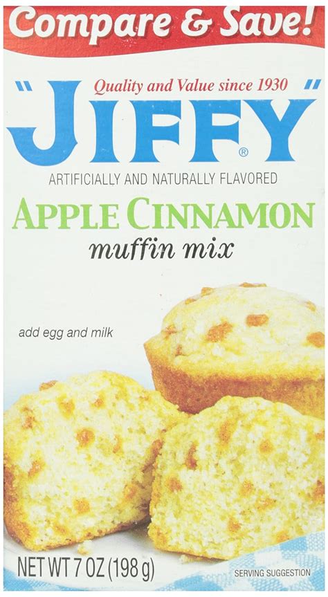 Jiffy Apple Cinnamon Muffin Mix 7 Oz Grocery And Gourmet Food