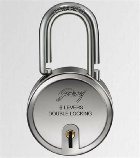 With Key Godrej Round Padlock Stainless Steel Padlock Size 40 Mm At