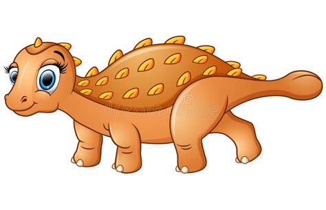 Cartoon Happy Ankylosaurus Stock Illustrations Cartoon Happy